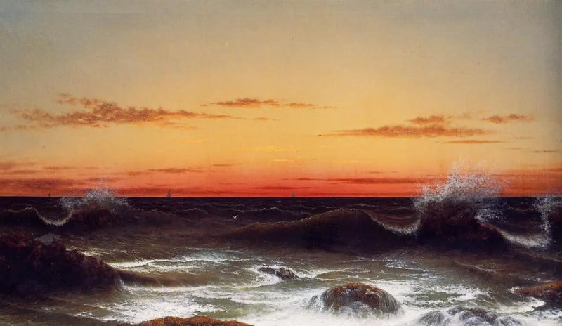Meereslandschaft - Sonnenuntergang - Martin Johnson Heade