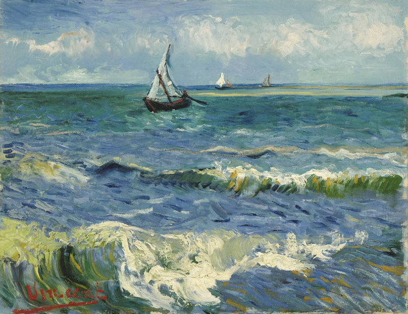Meereslandschaft bei Les Saintes-Maries-de-la-Mer - Vincent van Gogh