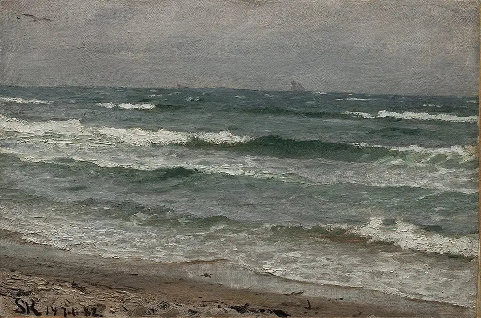 Paysage marin. Skagen - Peder Severin Krøyer image 1 copie peinte à la main à l’huile