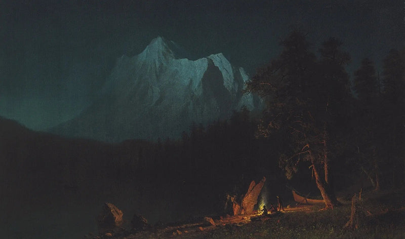 Berglandschaft bei Mondschein - Albert Bierstadt