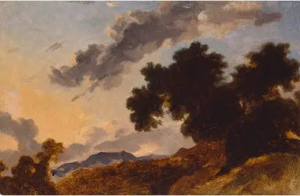 Berglandschaft bei Sonnenuntergang - Jean-Honoré Fragonard