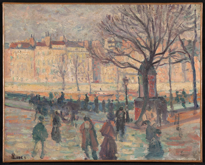 Pariser Landschaft. Ufer der Seine - Maximilien Luce