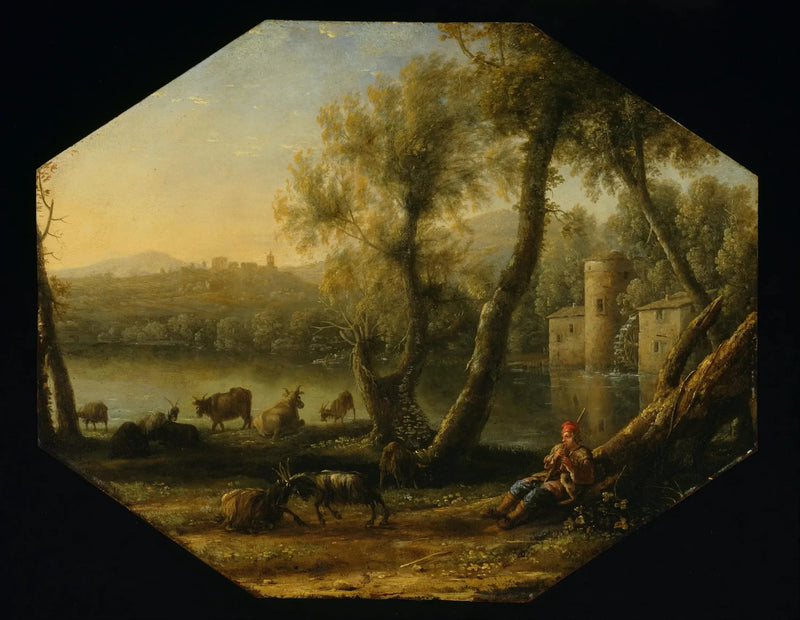 Ländliches Landschaftsbild - Claude Lorrain