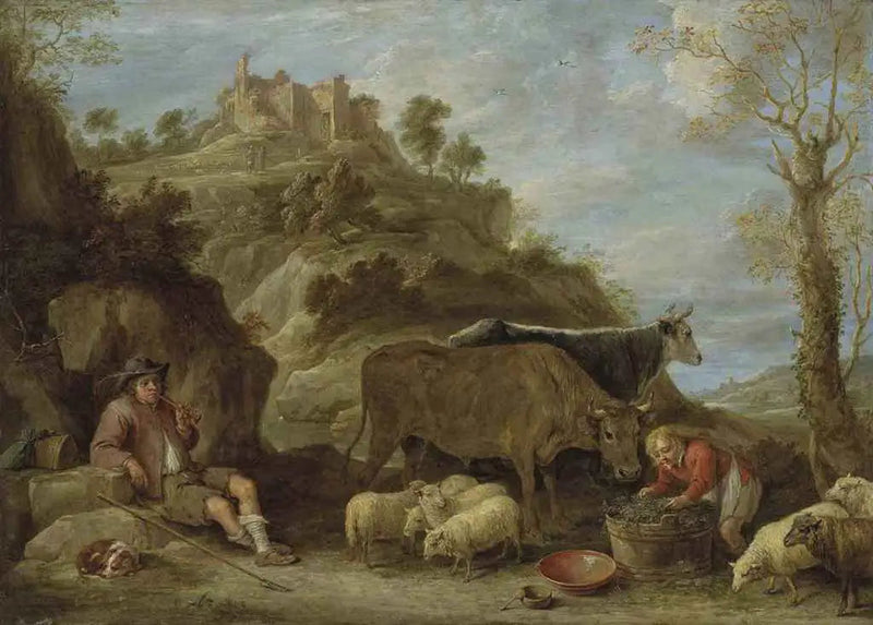Ländliche Landschaft - David Teniers der Jüngere