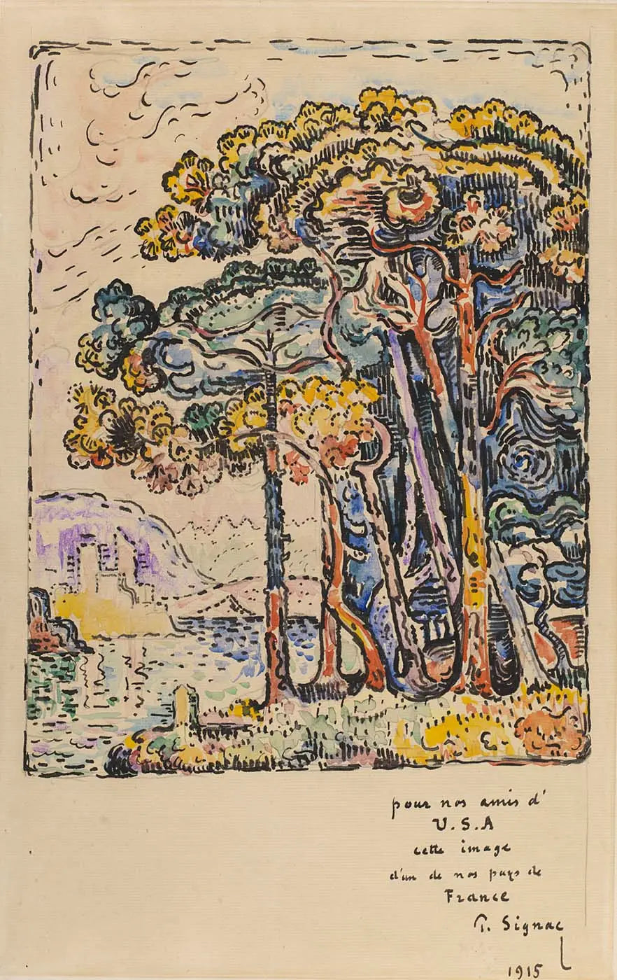 Paysage - Paul Signac image 1 reproduction réalisée par Alpha Reproduction