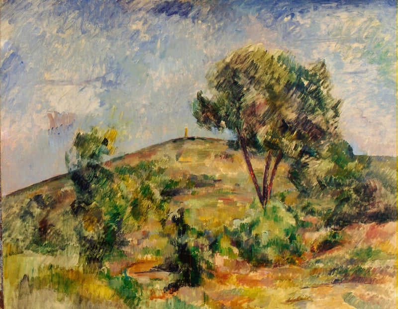 Landschaft bei Aix mit dem Caesar-Turm - Paul Cézanne