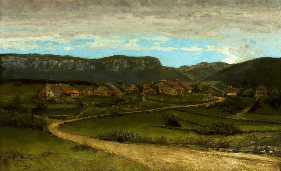 Landschaft bei Ornans. - Gustave Courbet