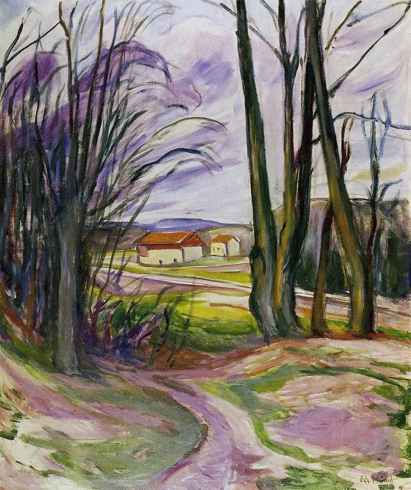Landschaft bei Skøyen - Edvard Munch
