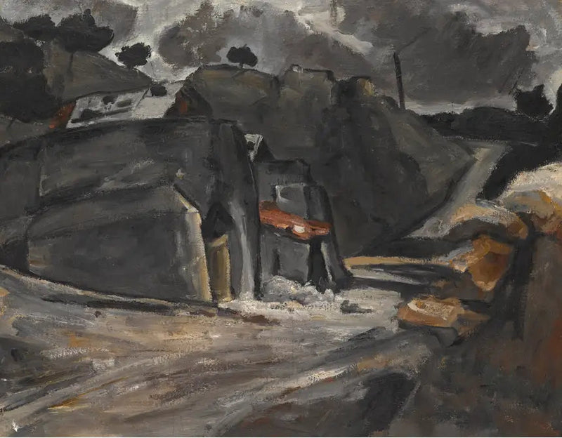 Provenzalische Landschaft (Felsen bei l'Estaque) - Paul Cézanne
