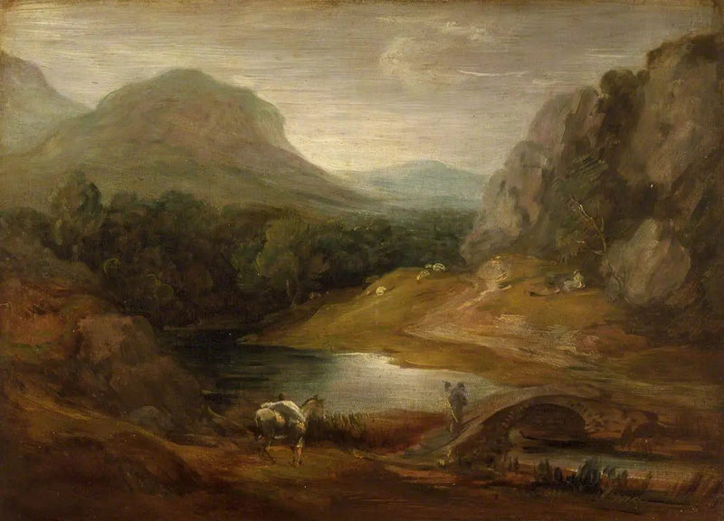 Felsenlandschaft mit einer Brücke - Thomas Gainsborough