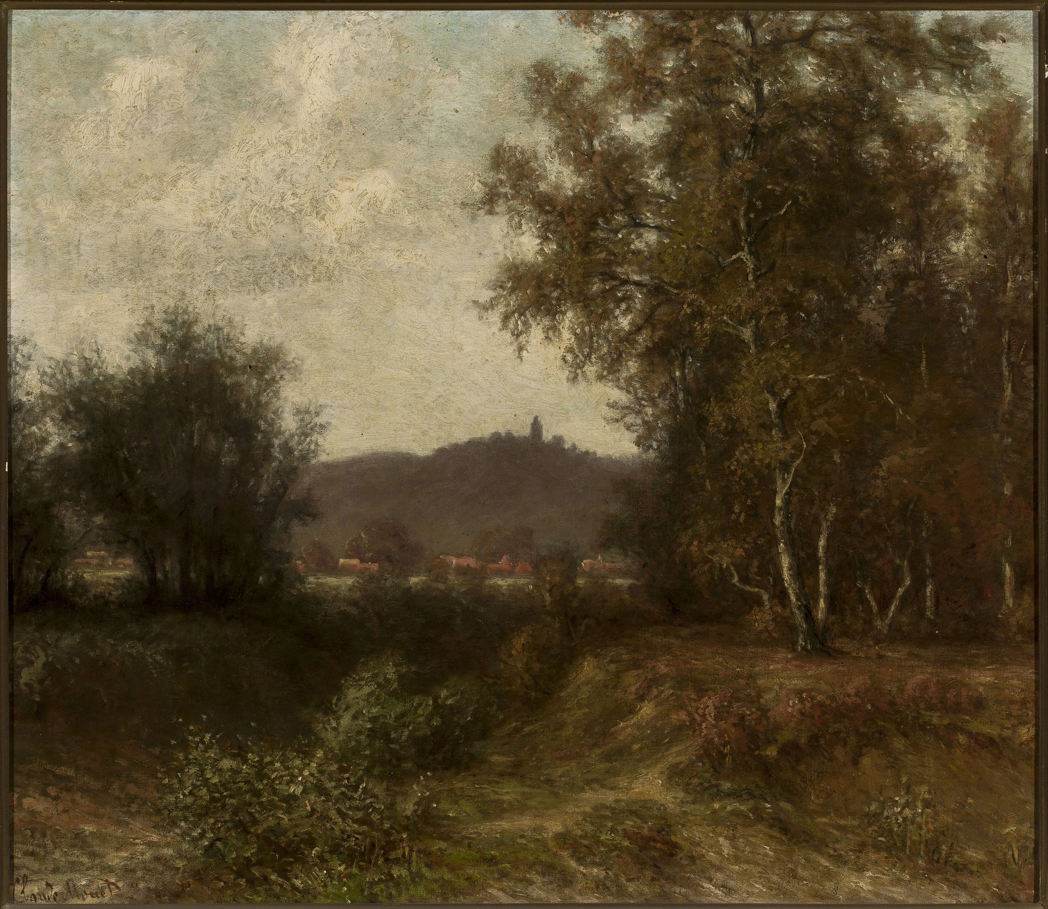 Paysage rural avec des arbres, œuvre autrefois attribuée à Claude Monet, Musée national de Varsovie