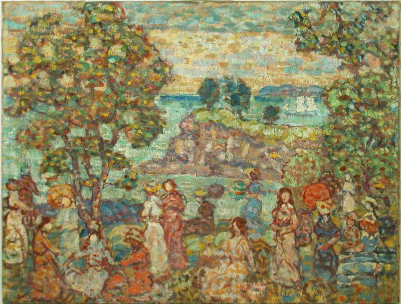Landschaft (Strandszene) - Maurice Prendergast