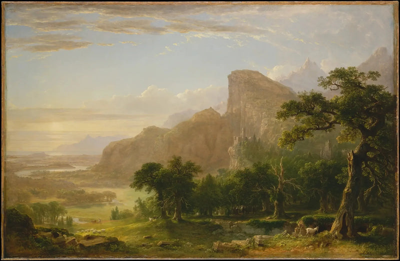 Landschaft — Szene aus « Thanatopsis » - Asher Brown Durand