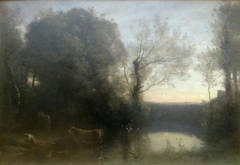 Landschaft, Sonnenuntergang - Jean-Baptiste Camille Corot