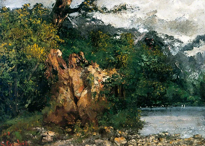 Schweizer Landschaft - Gustave Courbet