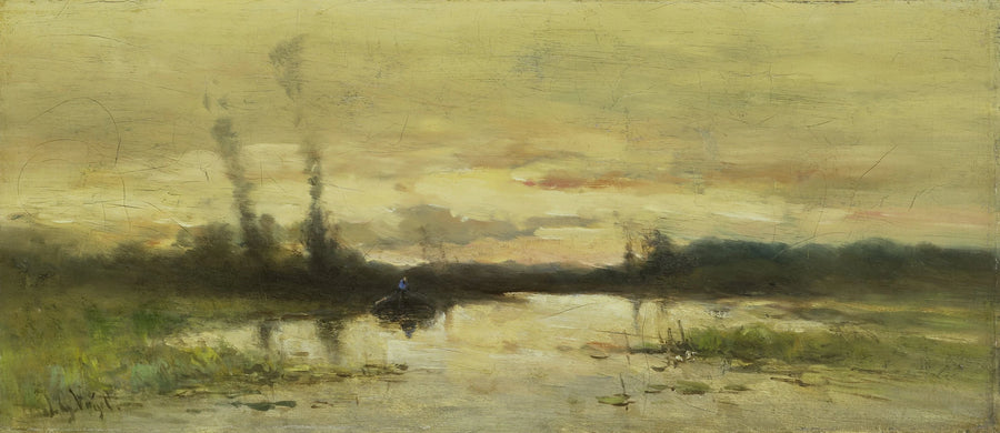 Paysage sur le canal près de Hilversum - Johannes Gijsbert Vogel