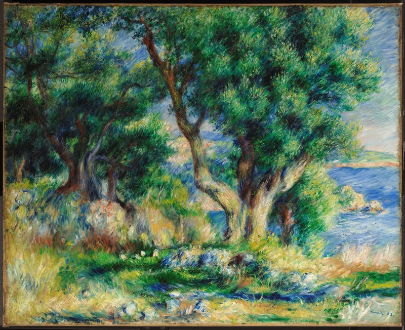 Landschaft an der Küste bei Menton - Pierre-Auguste Renoir
