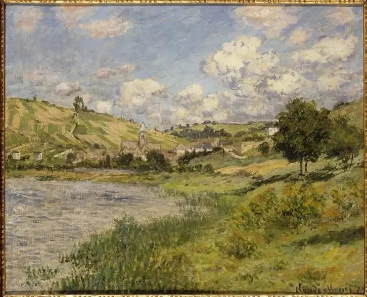 Paysage. Vétheuil - Claude Monet image 1 reproduction artisanale de tableau