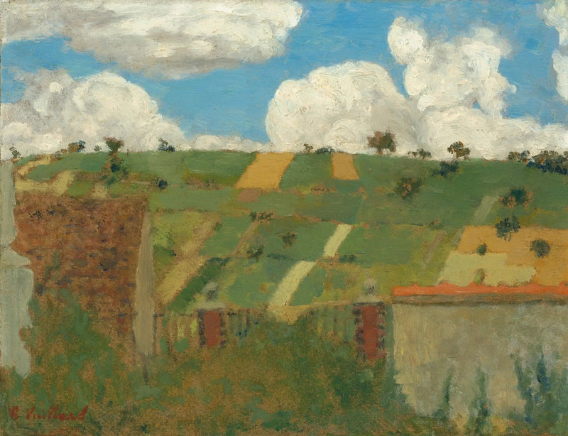 Landschaft, Villeneuve-sur-Yonne - Édouard Vuillard