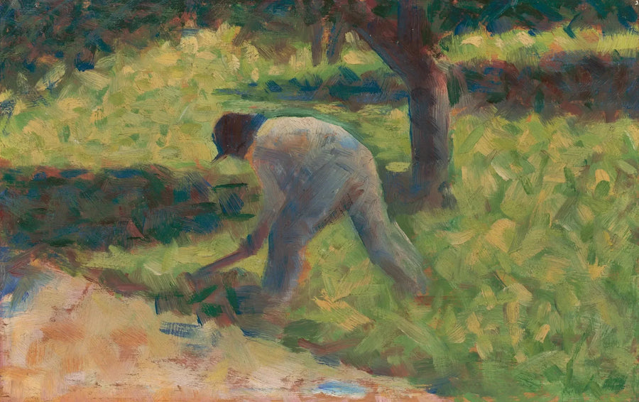Bauer mit einer Hacke - Georges Seurat