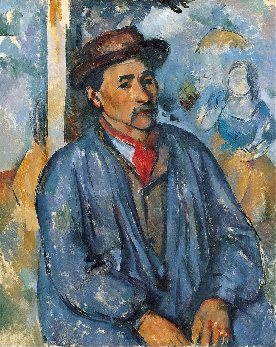 Bauer in blauer Bluse - Paul Cézanne