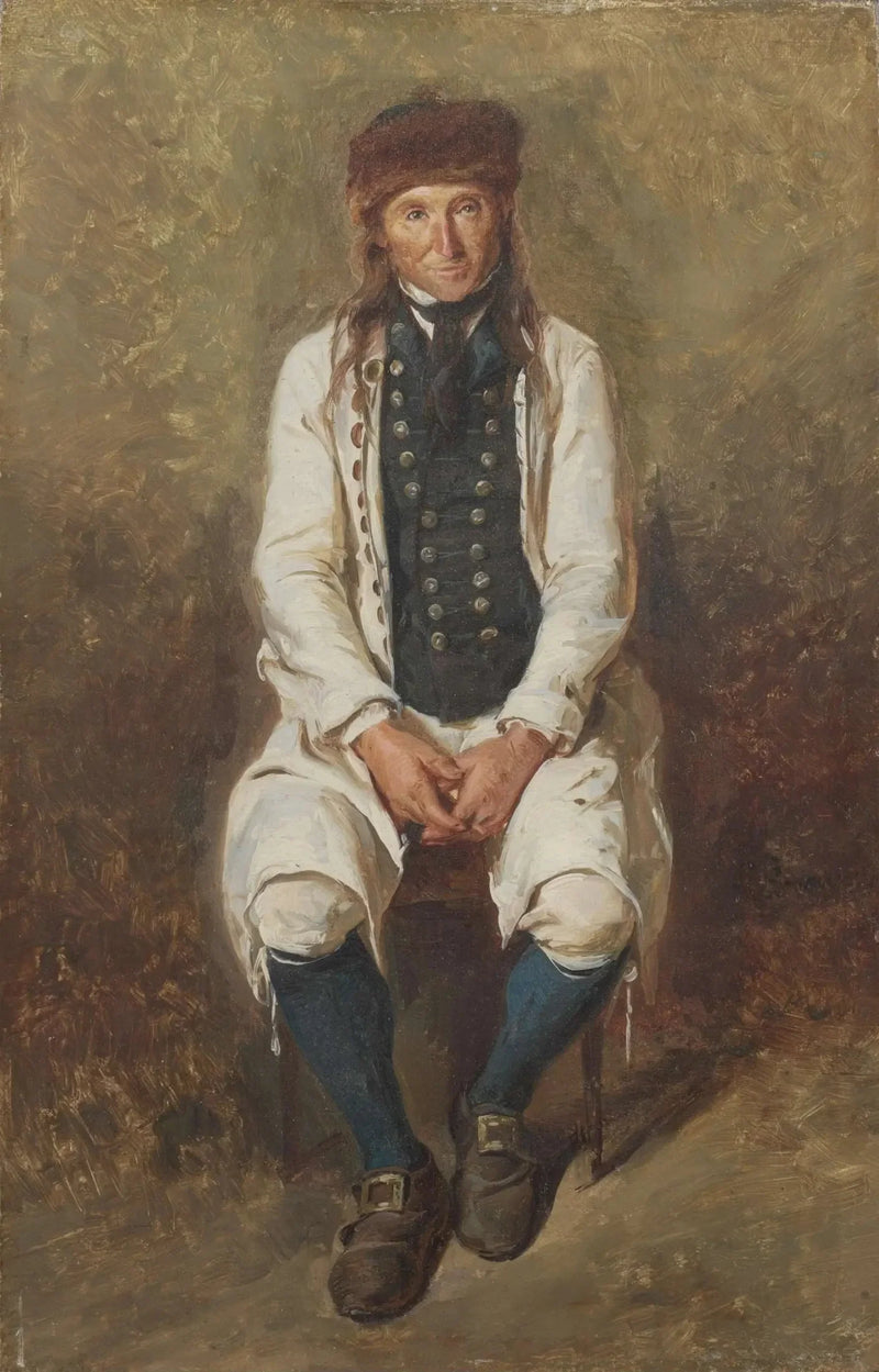 Bauer in Hesse-Kleidung - Ludwig Knaus