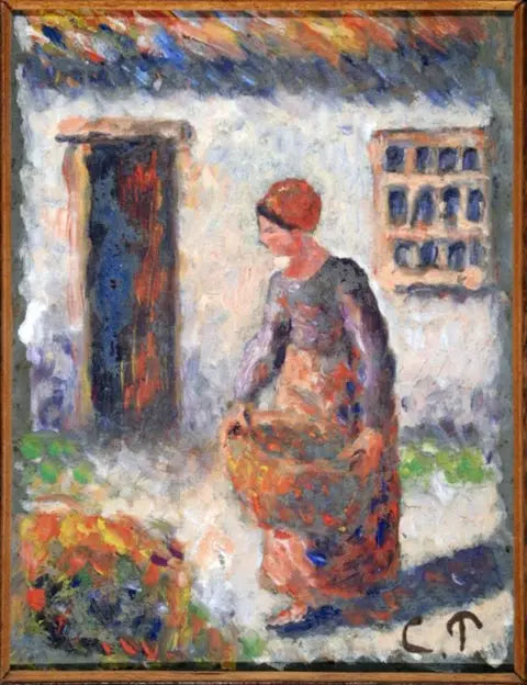 Bäuerin im Stil - Camille Pissarro