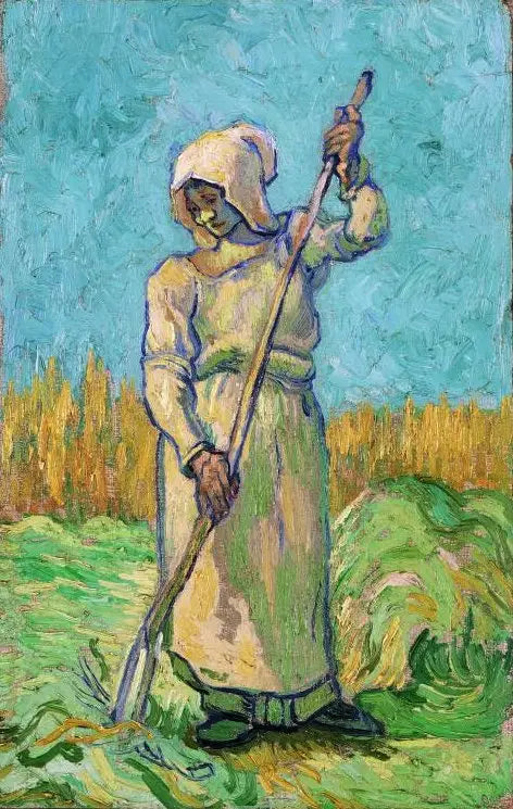 Bäuerin mit einer Harke (nach Millet) - Vincent van Gogh