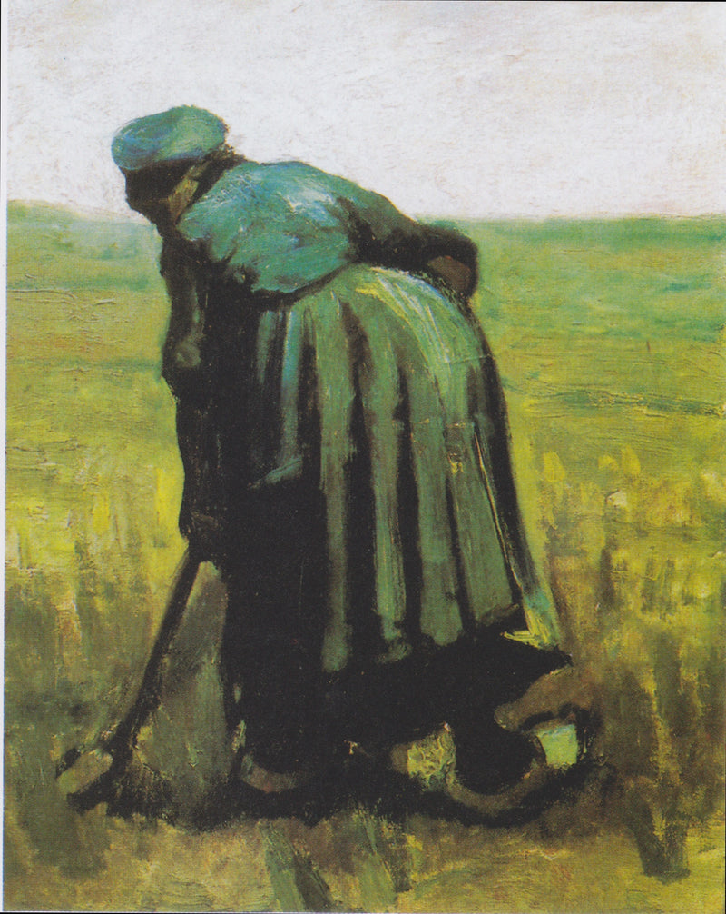 Frau mit einer Hacke, Rückansicht - Vincent van Gogh