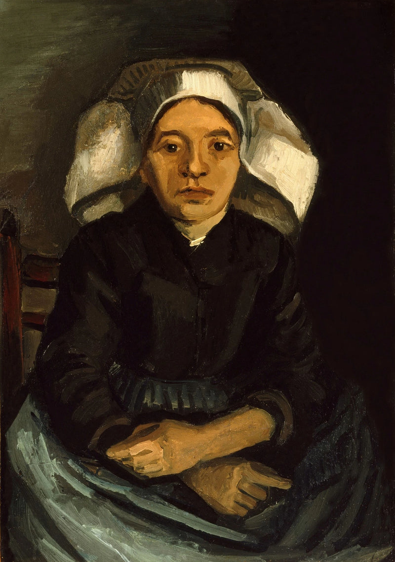 Bäuerin, Halbfigur, sitzend - Vincent van Gogh