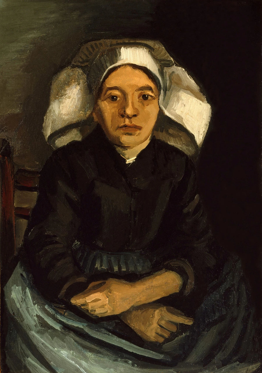 Bäuerin, Halbfigur, sitzend - Vincent van Gogh