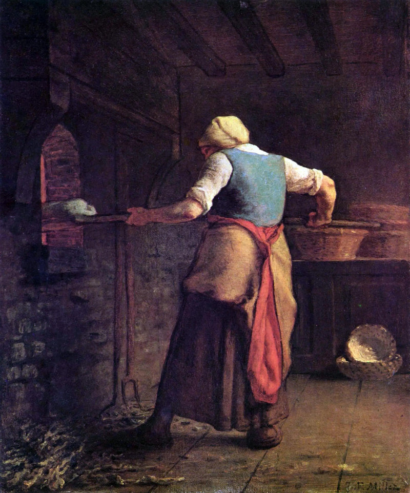 Bäuerin backt ihr Brot - Jean-François Millet