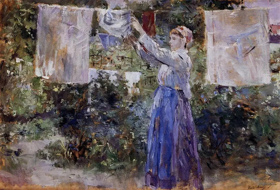 Bäuerin mit Wäscheleine - Berthe Morisot