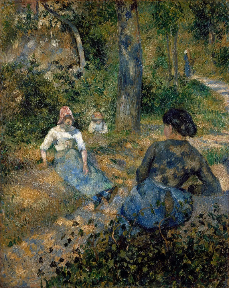 Bäuerinnen in Ruhe - Camille Pissarro