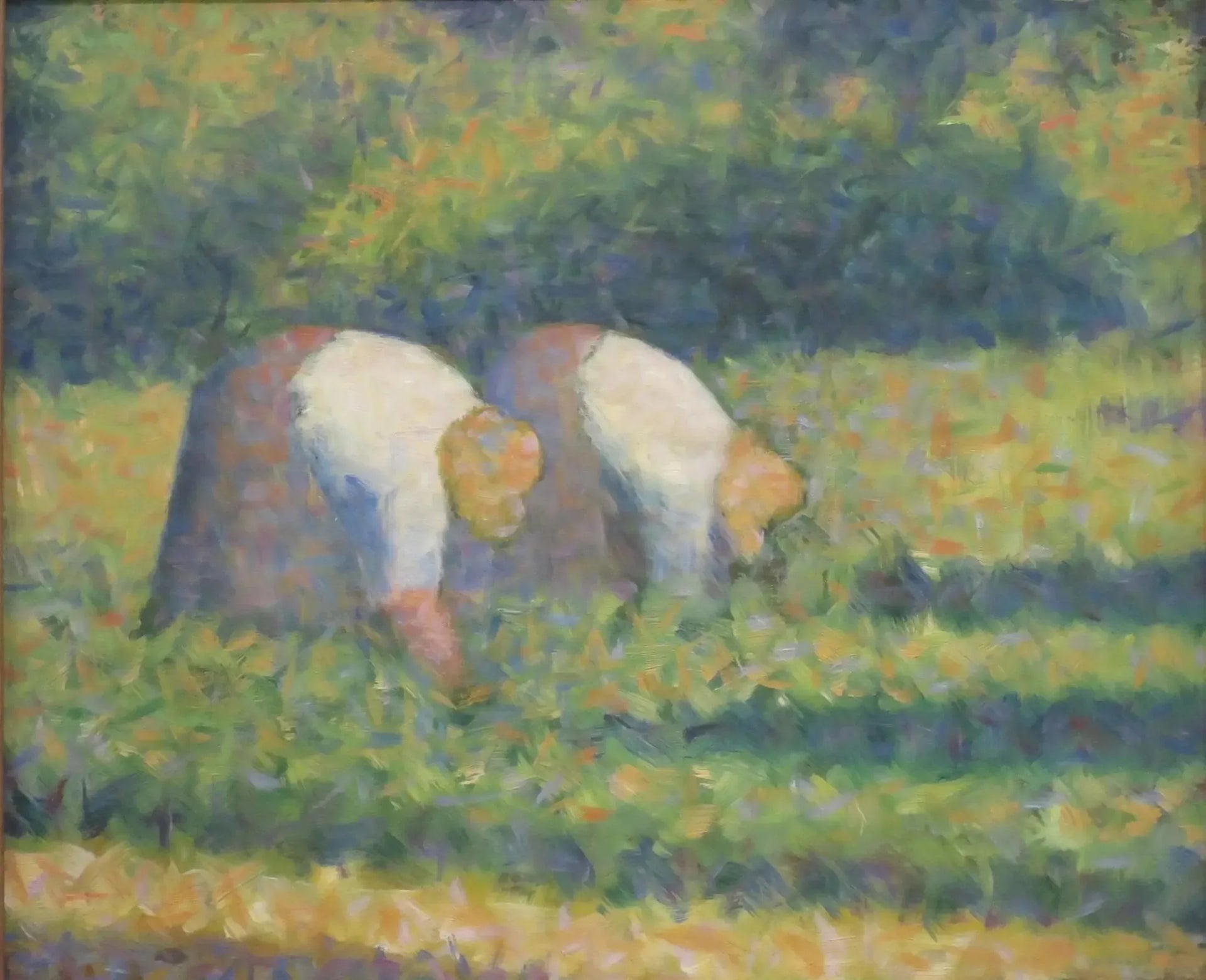 Paysannes au travail - Georges Seurat image 1 tableau peint à l’huile sur toile