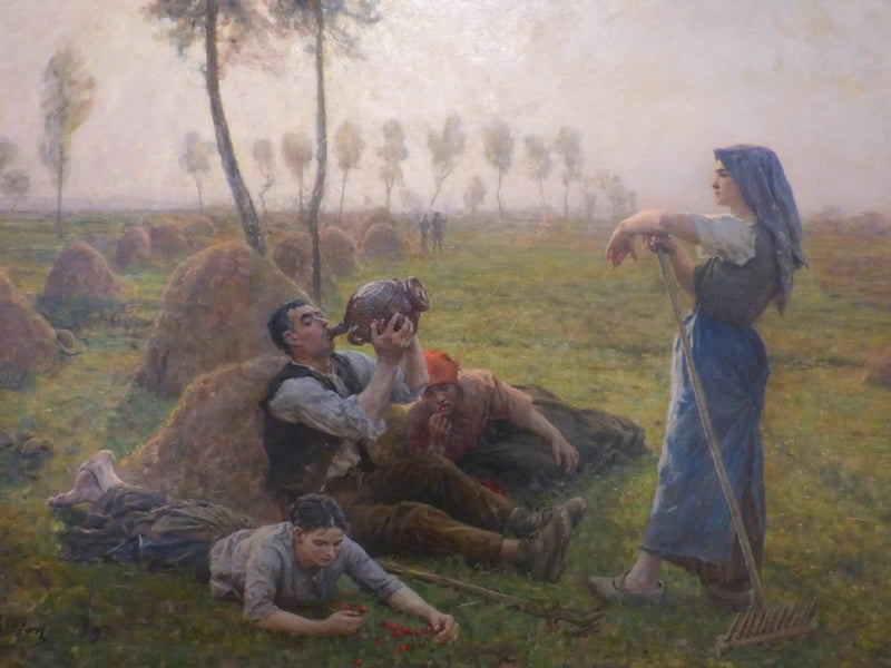 Bauern bei der Ruhe - Jules Breton