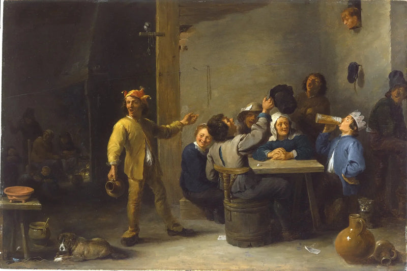 Bauern feiern die zwölfte Nacht - David Teniers der Jüngere