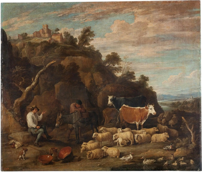Bauern im Gespräch - David Teniers der Jüngere