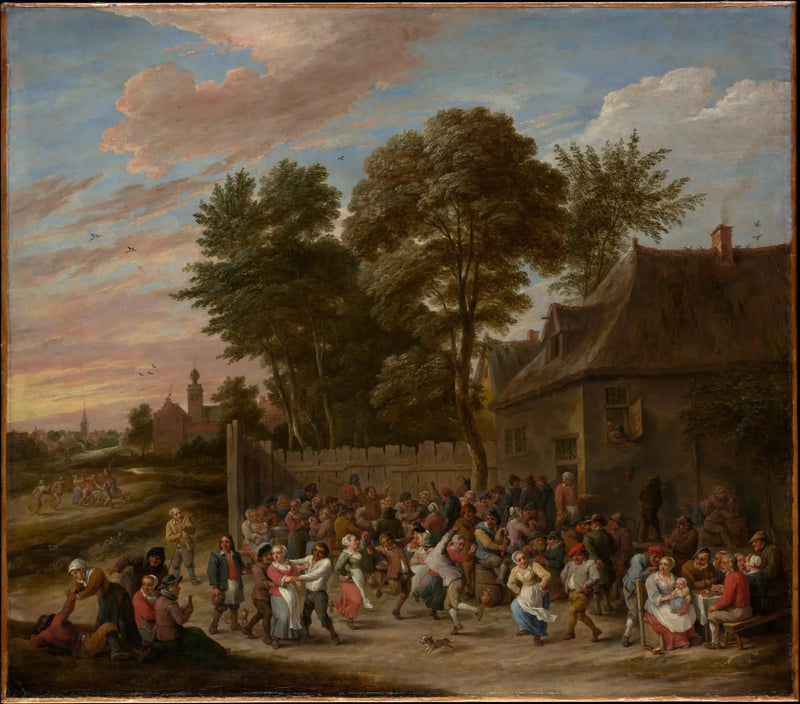 Bauern beim Tanzen und Feiern - David Teniers der Jüngere