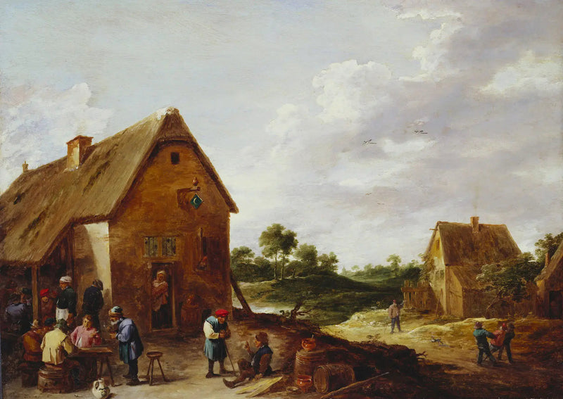 Bauern vor einer Landgasthof - David Teniers der Jüngere