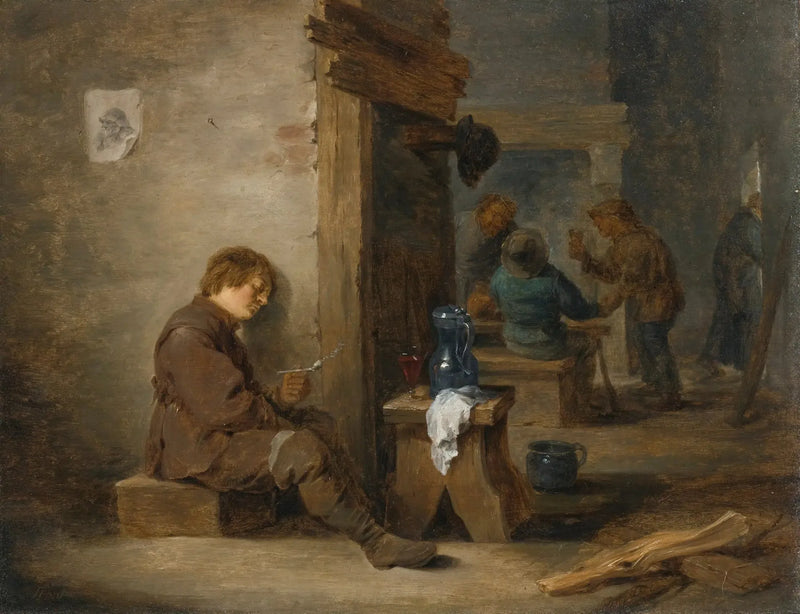 Bauern rauchen und trinken - David Teniers der Jüngere