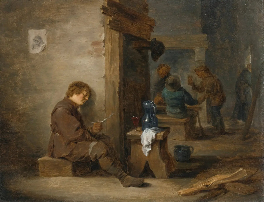 Bauern rauchen und trinken - David Teniers der Jüngere