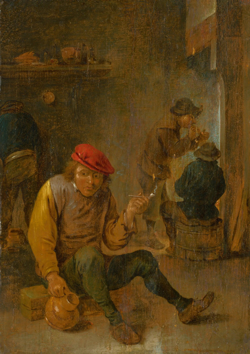 Bauern raucher (Pfeifenraucher) - David Teniers der Jüngere