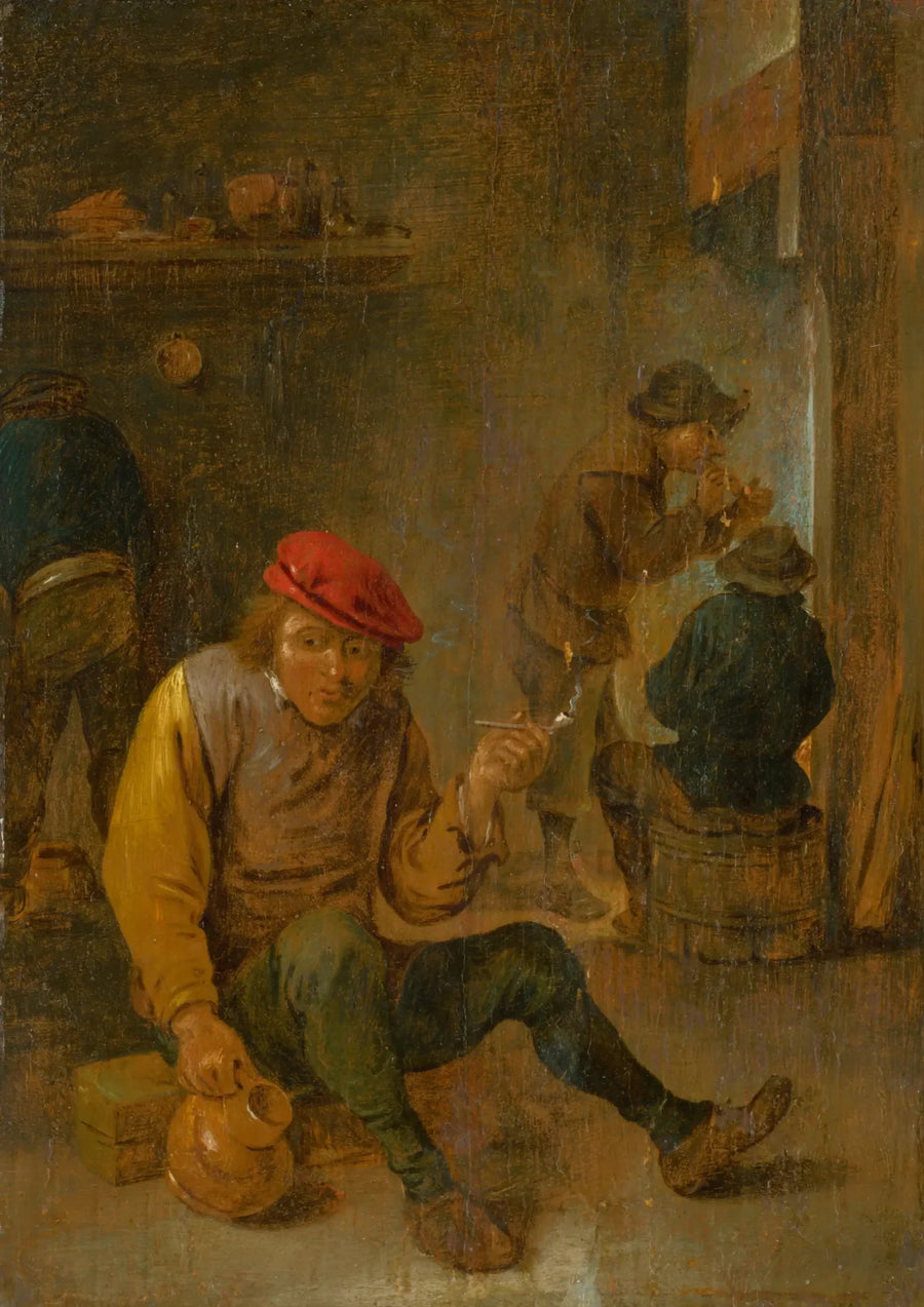 Bauern raucher (Pfeifenraucher) - David Teniers der Jüngere