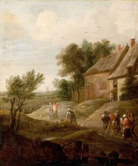 Betrunkene Bauern, die nach Hause gehen - David Teniers der Jüngere