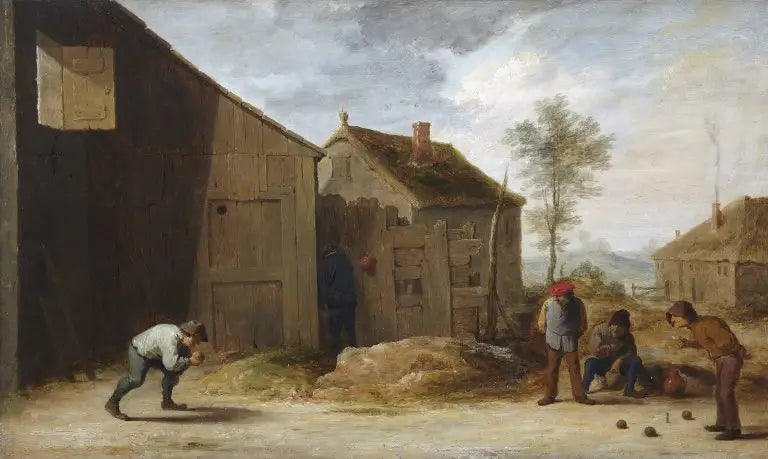 Bauern beim Boulespiel - David Teniers der Jüngere
