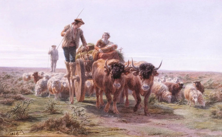 Landwirte aus Landais auf dem Markt - Rosa Bonheur