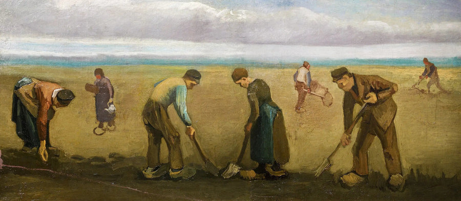 Bauern, die Kartoffeln pflanzen - Vincent van Gogh