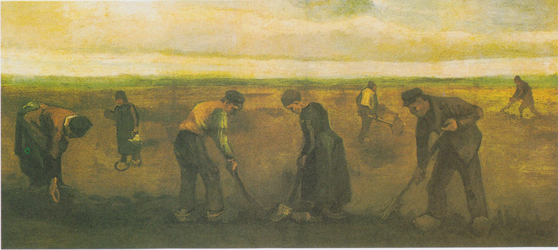 Bauern, die Kartoffeln pflanzen - Vincent van Gogh