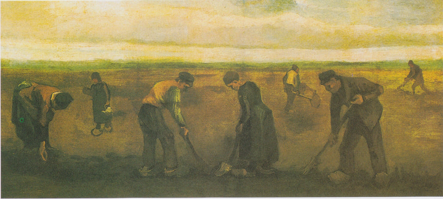 Bauern, die Kartoffeln pflanzen - Vincent van Gogh